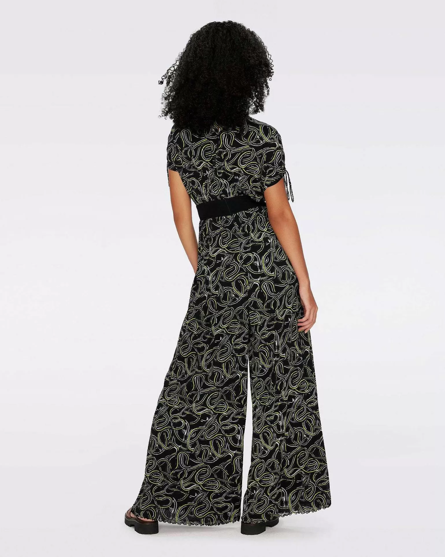 Kvinner Diane von Furstenberg Svarte Kjoler>Andra Mesh Jumpsuit