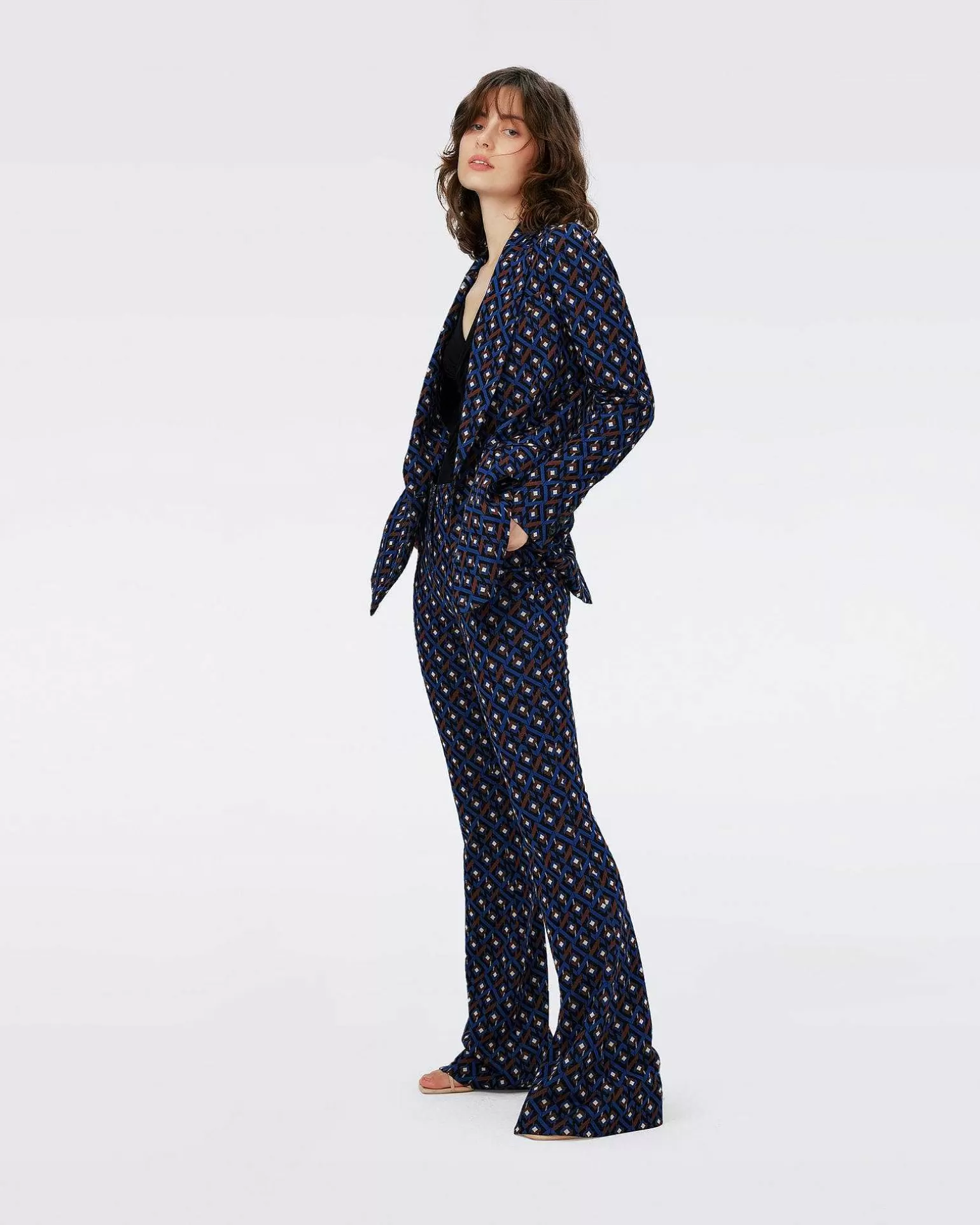 Kvinner Diane von Furstenberg Alle Skiller>Bien Knit Jacquard Blazer