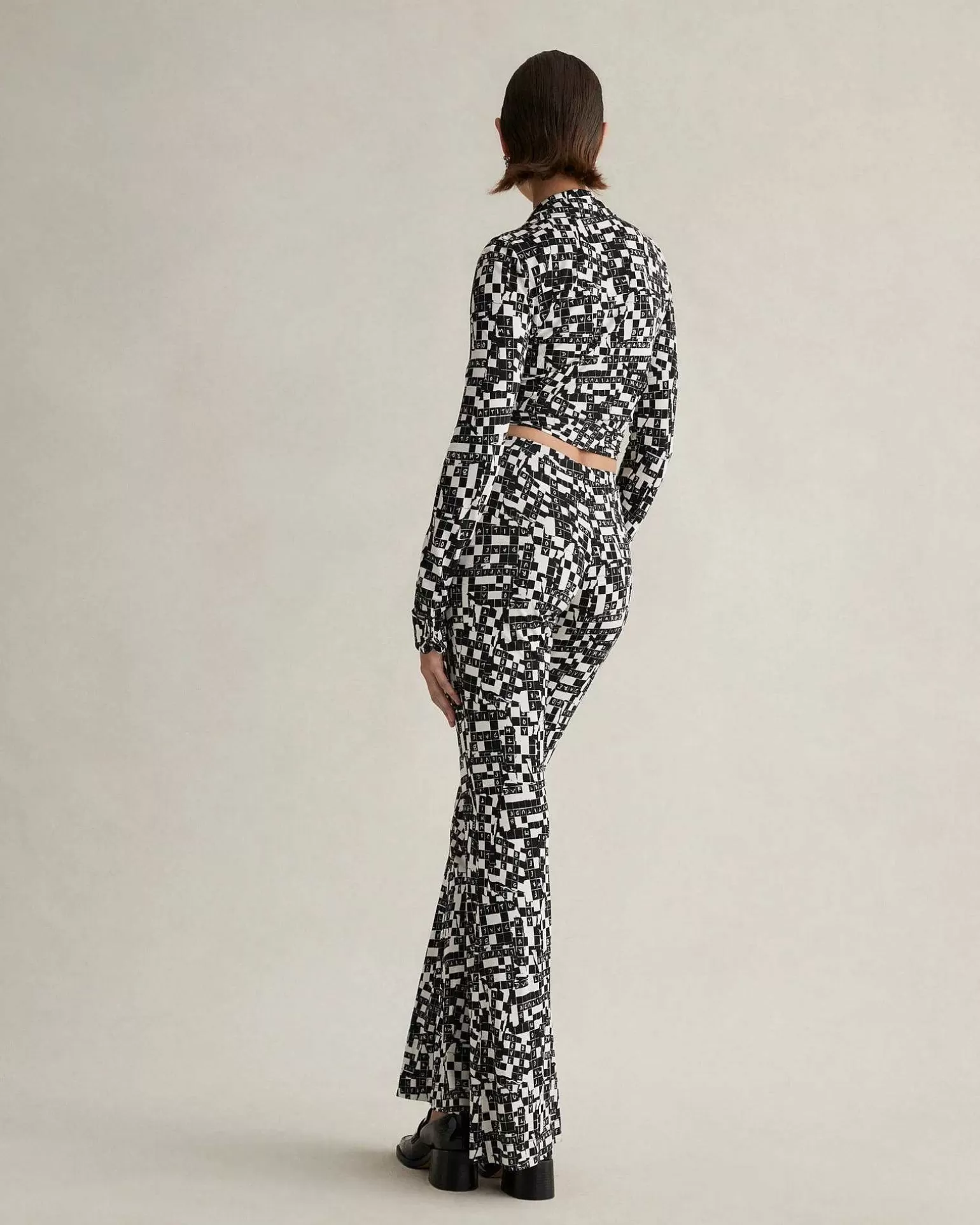 Kvinner Diane von Furstenberg Svarte Kjoler>Brooklyn Pants I Tiny Dvf 50Th Crossword Black