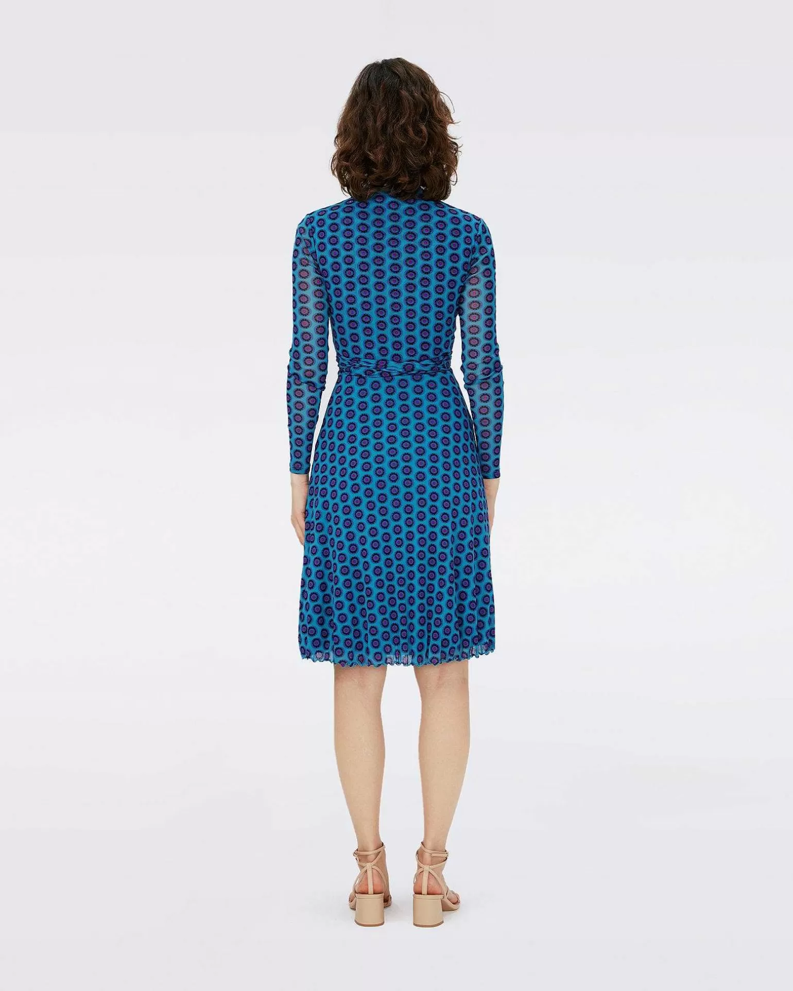 Kvinner Diane von Furstenberg Korte Kjoler>Dvf Brenda Dress In Flower Tie Barrier Reef